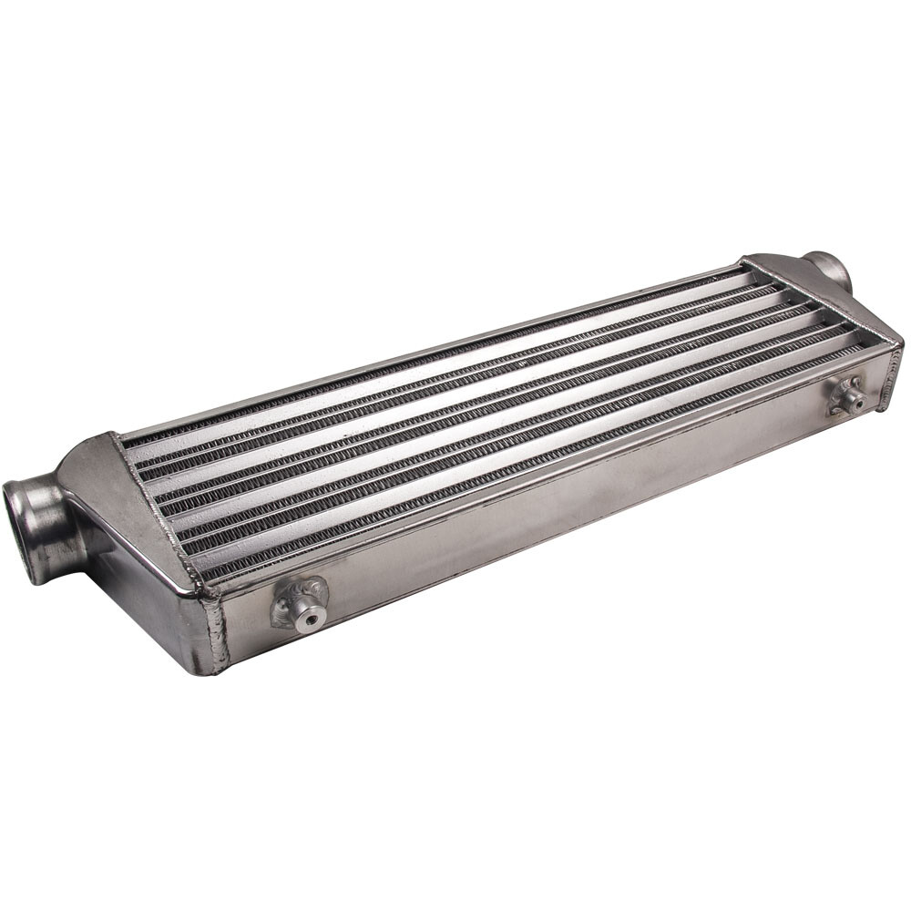 Universal Front Mount Aluminum Tube & Fin Intercooler 27″X7″X2.5″ 2.5″ In/Outlet