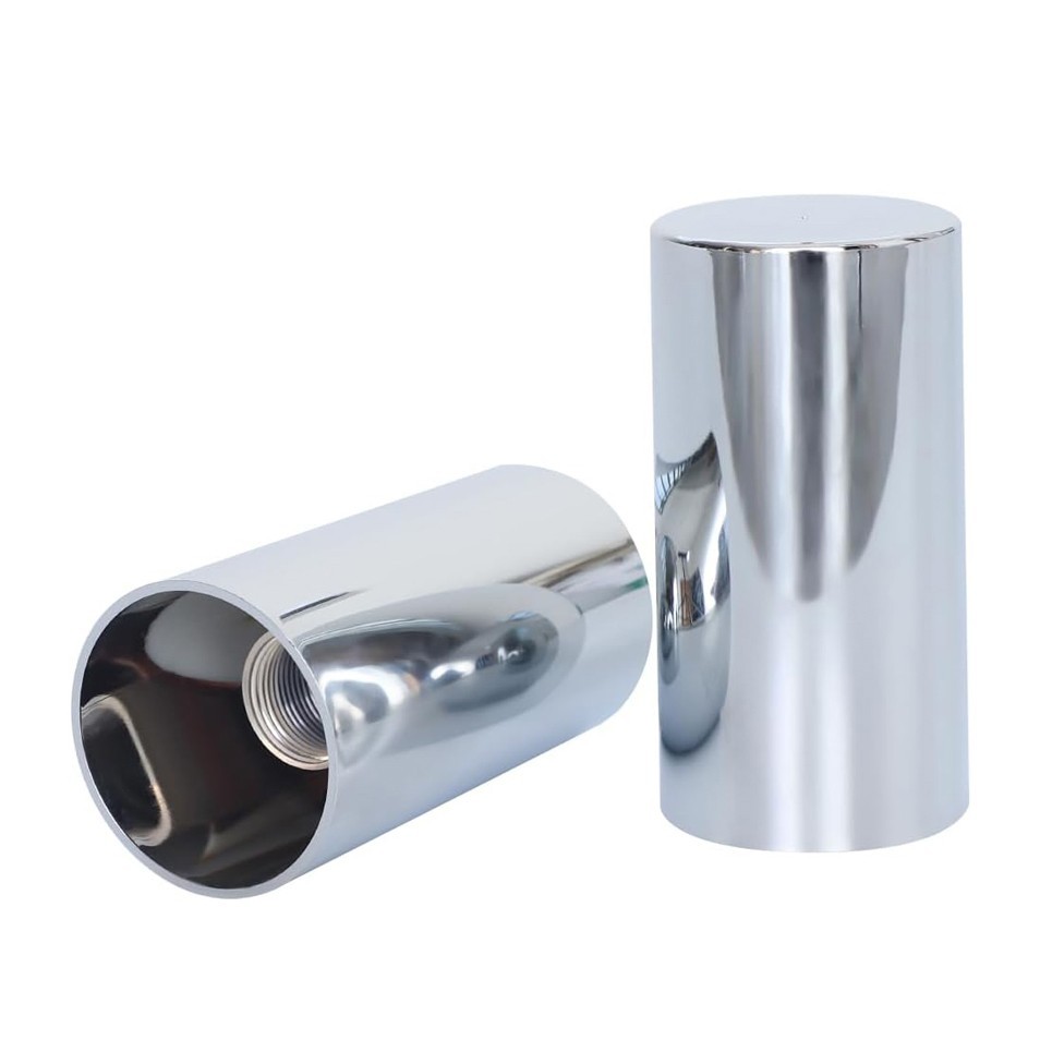 Chrome Axle Covers Hub Cover Kit for Semi Trucks 33mm Lug Nut Cover Front & Rear