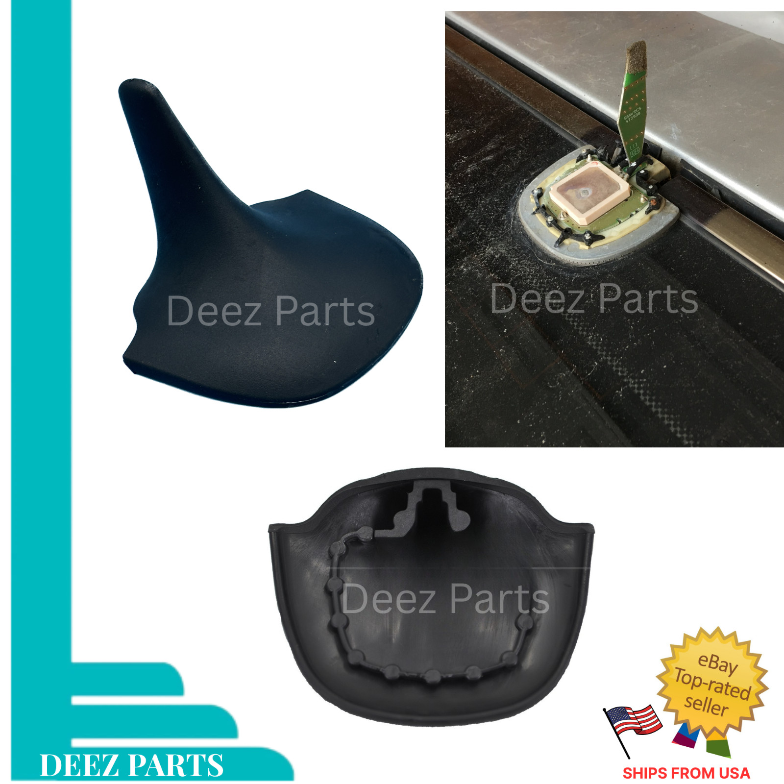 Reinforced Roof GPS Radio Antenna Cover Black For Mercedes W220 S430 S500 S600