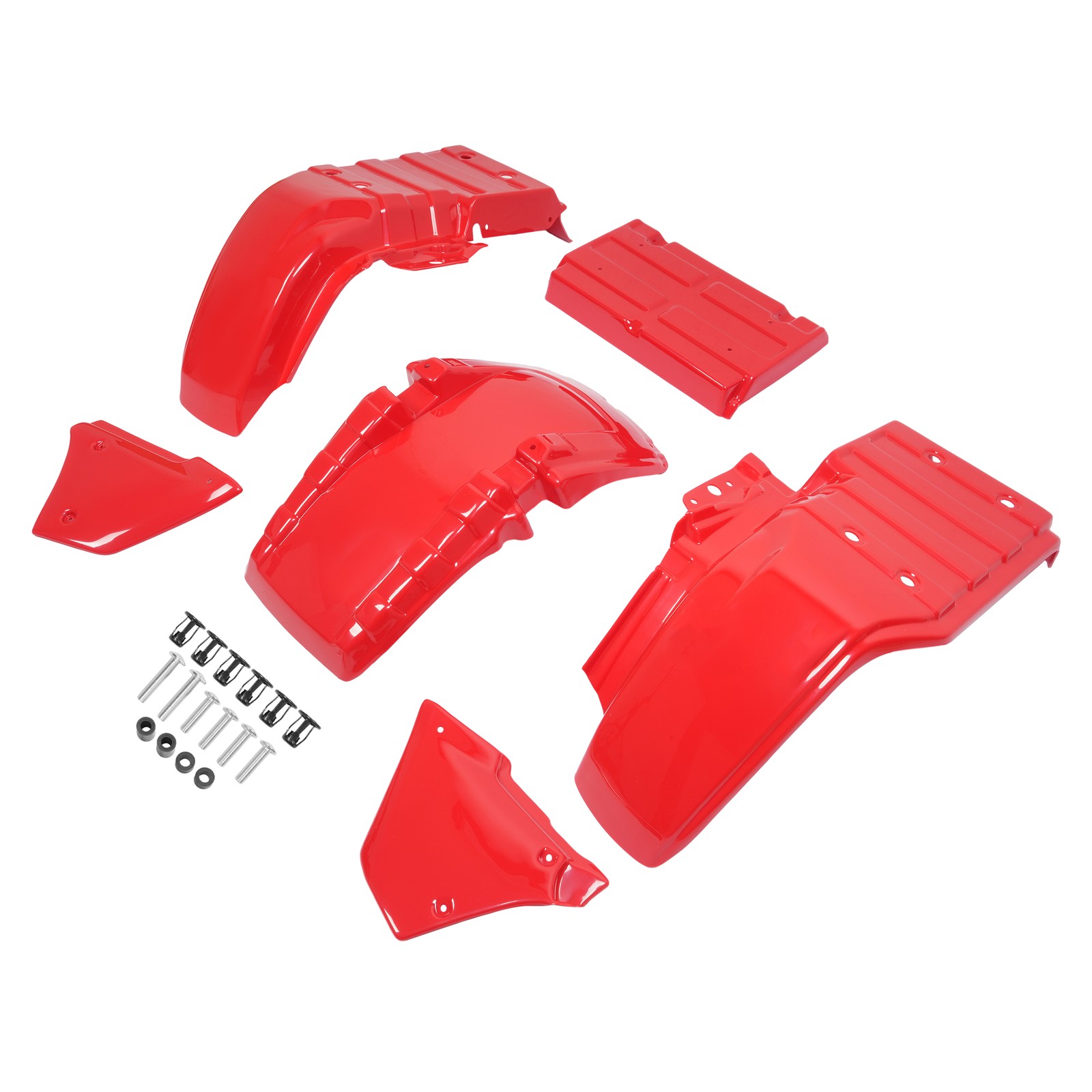 6Pcs COMPLETE PLASTIC FENDER KIT FOR 1985-1987 HONDA ATC250ES BIG RED