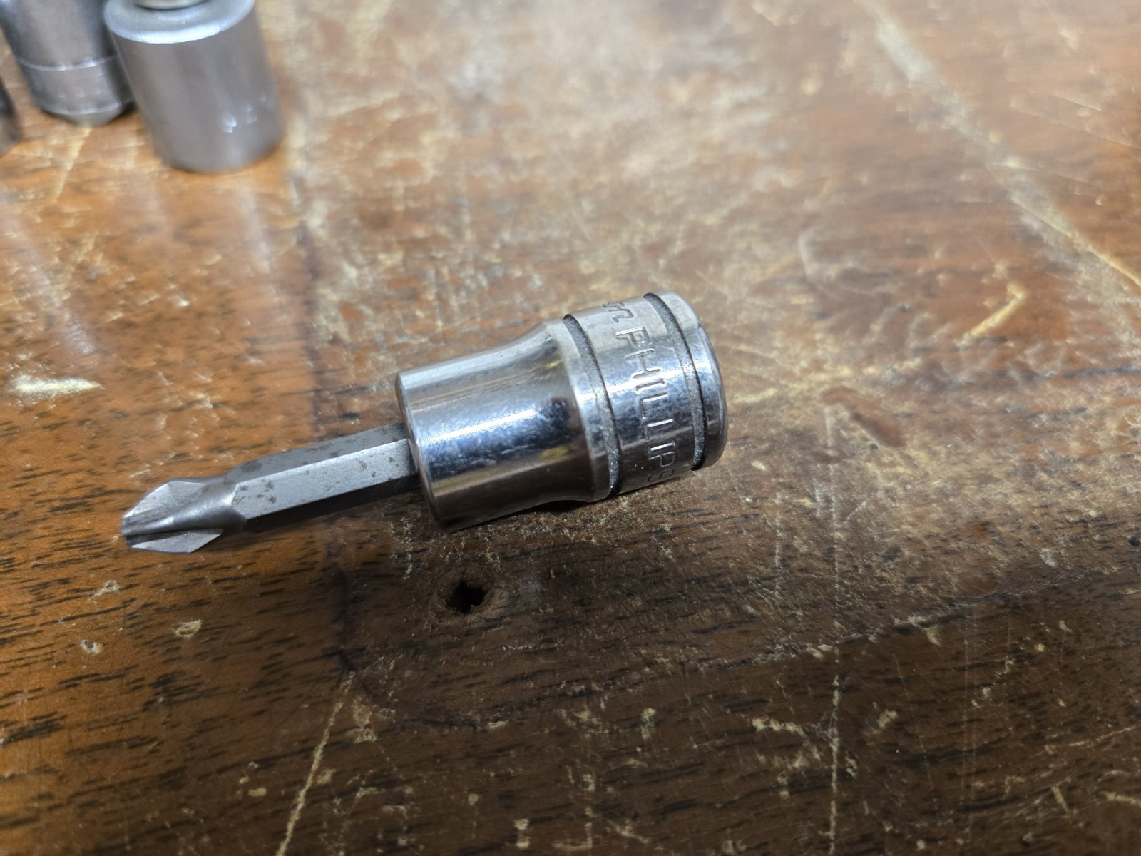 Snap-On 6 Pc 3/8″ Drive Mixed Bit Socket Lot Phillips Slotted Hex Allen USA