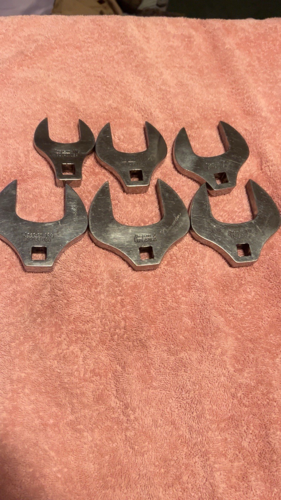 Snap On 6 Piece Crows Foot 1/2 Drive 1-1/4 – 2” Made In USA