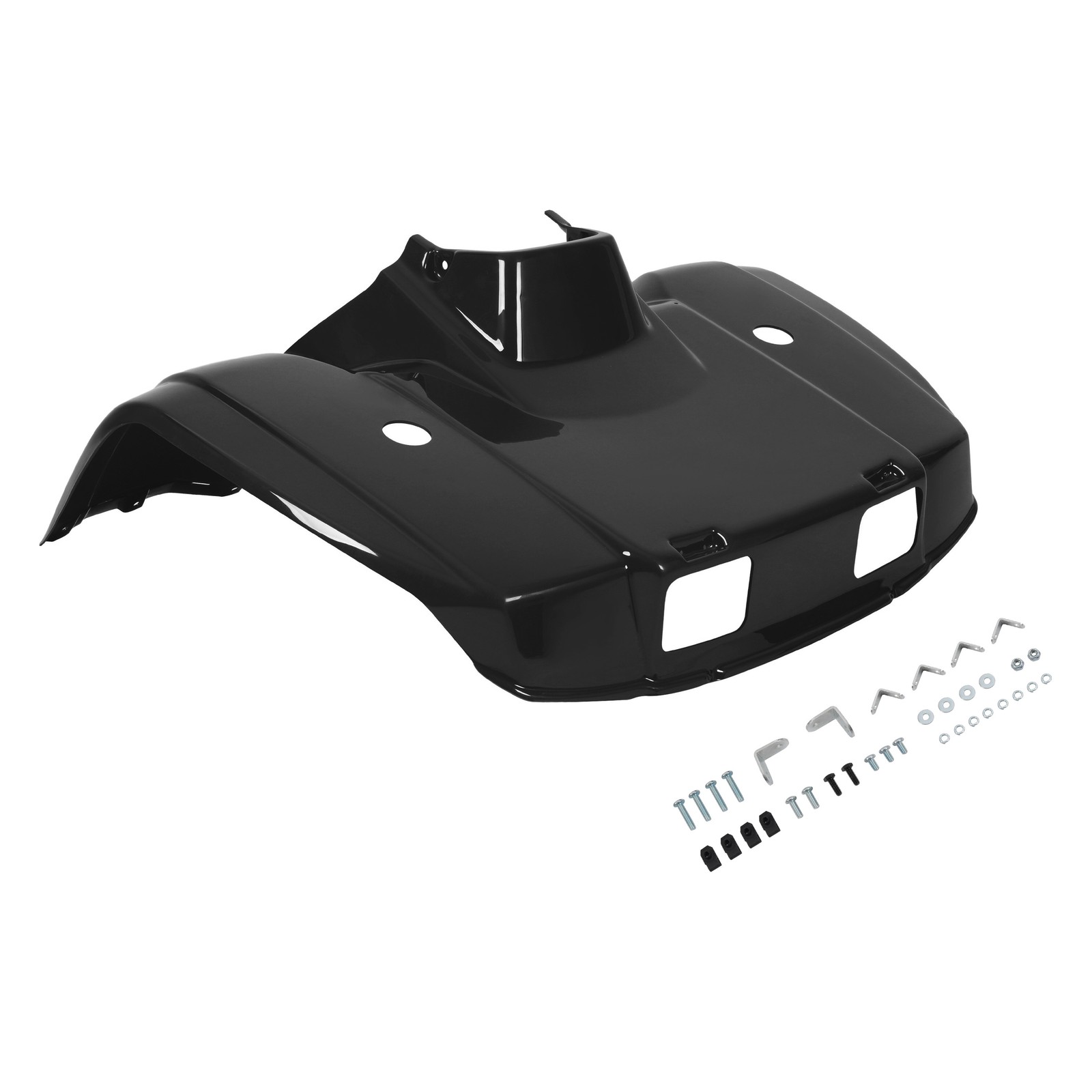 Black Front Fender Flaps Flare Mud Guard Plastic(ABS) For Honda TRX300 1988-2000
