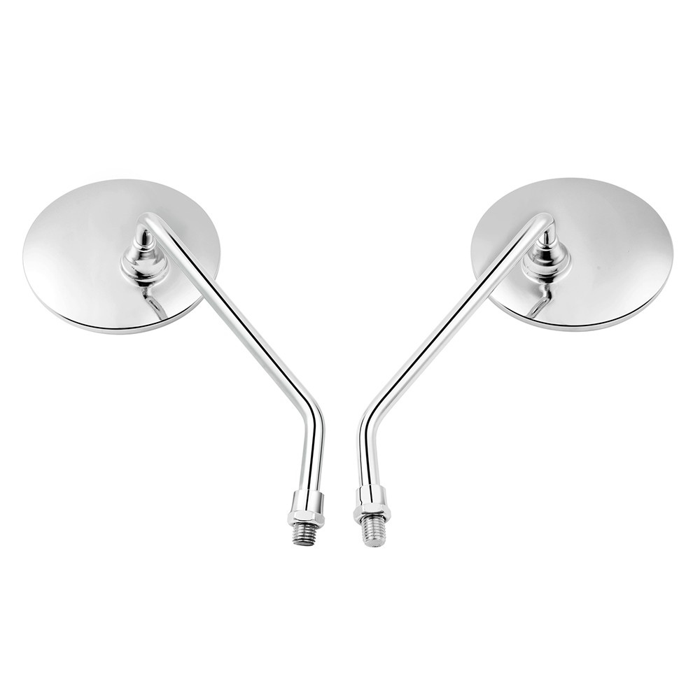 For Genuine Buddy 125cc Scooter Motorcycle Round Rearview Side Mirrors Chrome