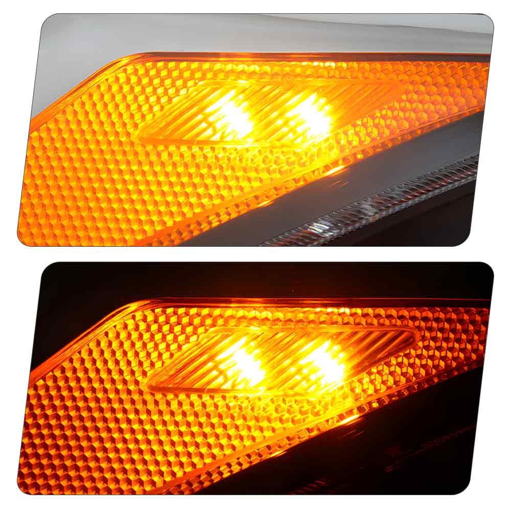 For 2013-2017 Chevy Traverse Halogen Type Headlights W/Bulb Pair Left+Right