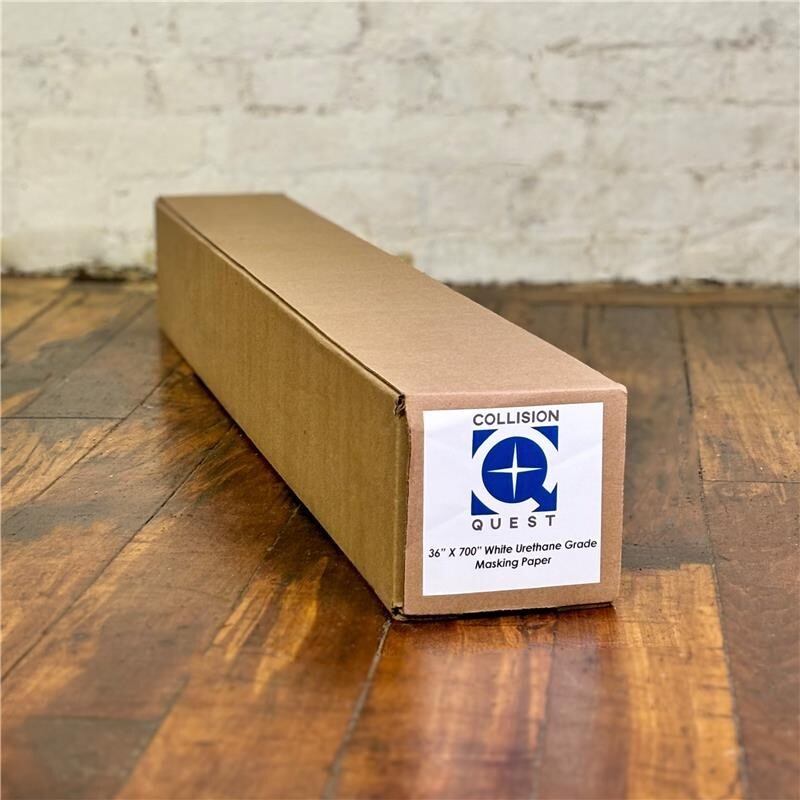 Collision Quest 18″x 700′ White Urethane Grade Automotive Masking Paper 2 Rolls