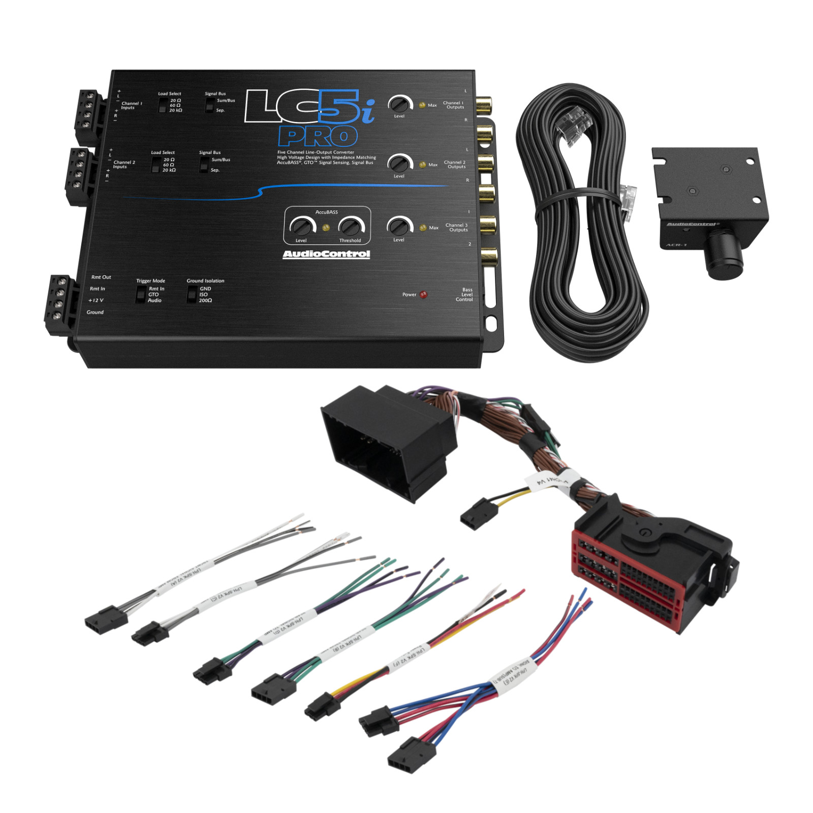 AudioControl LC5i PRO+LPHCH41 Amplifier Integration Solution for Dodge Jeep Ram