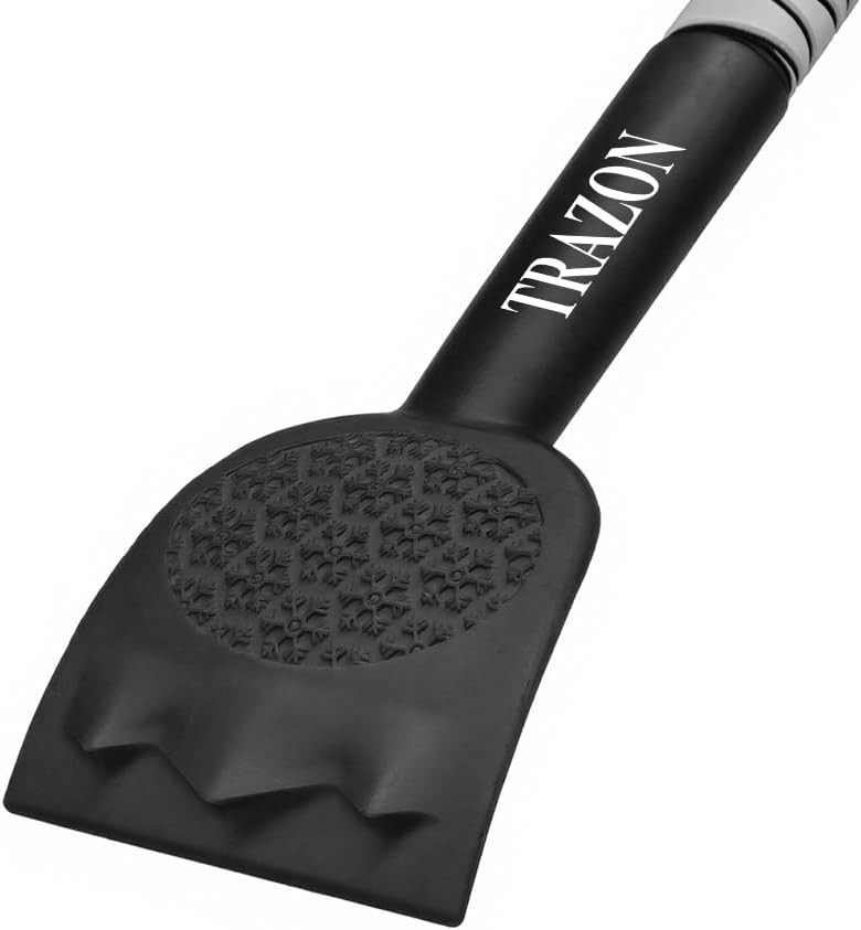 42.4″ Extendable Snow Brush & Mini Ice Scraper – Heavy Duty Vehicle Snow Tool