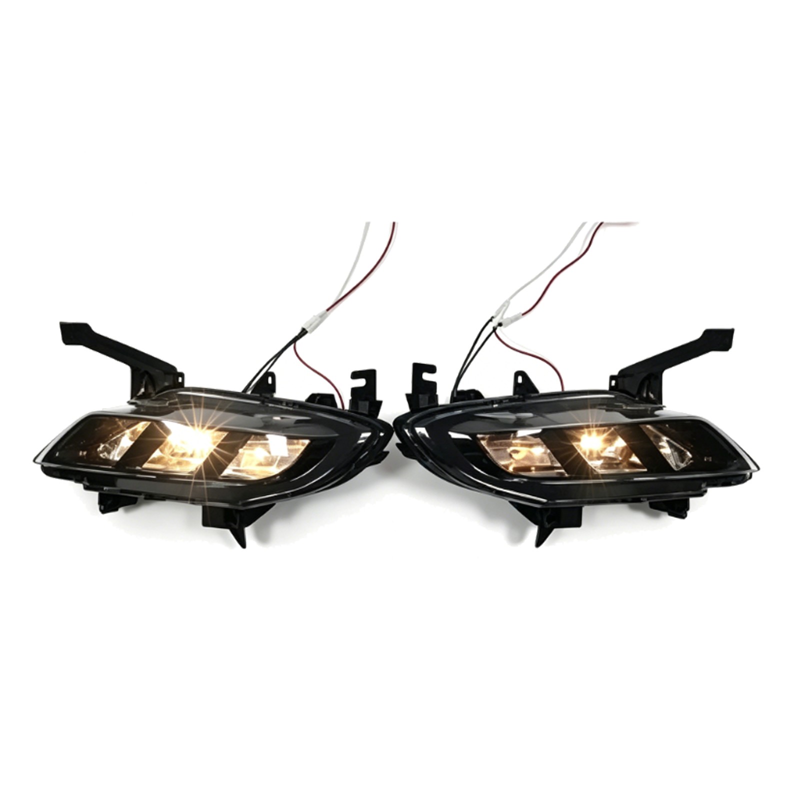 Left & Right Front Fog Light Driving Lamp W/Bulbs For 2016-2018 Nissan Maxima