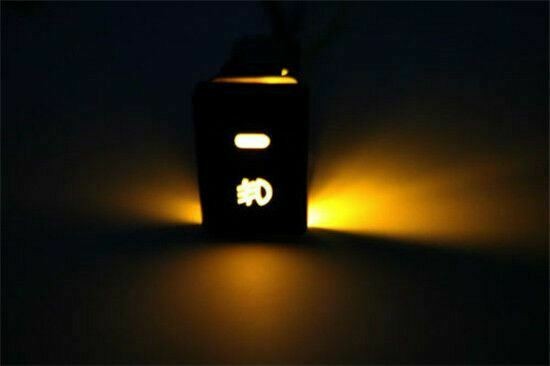 Fog Push Button Switch w/ Amber LED Background Indicator Lights OEM For Toyota