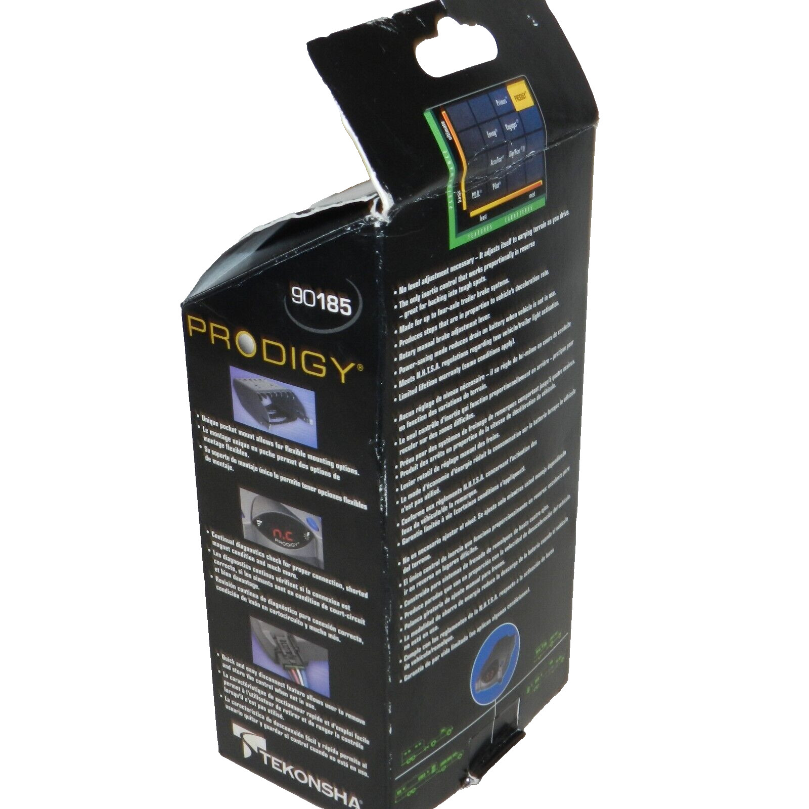 Tekonsha Prodigy Electric / Digital Trailer Brake Control For 1-4 Axles (90185)