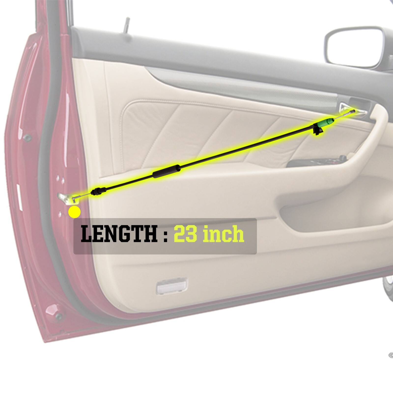 Front Left Driver Side Door Handle Release Cable For 2003-2007 Honda Accord 4DR