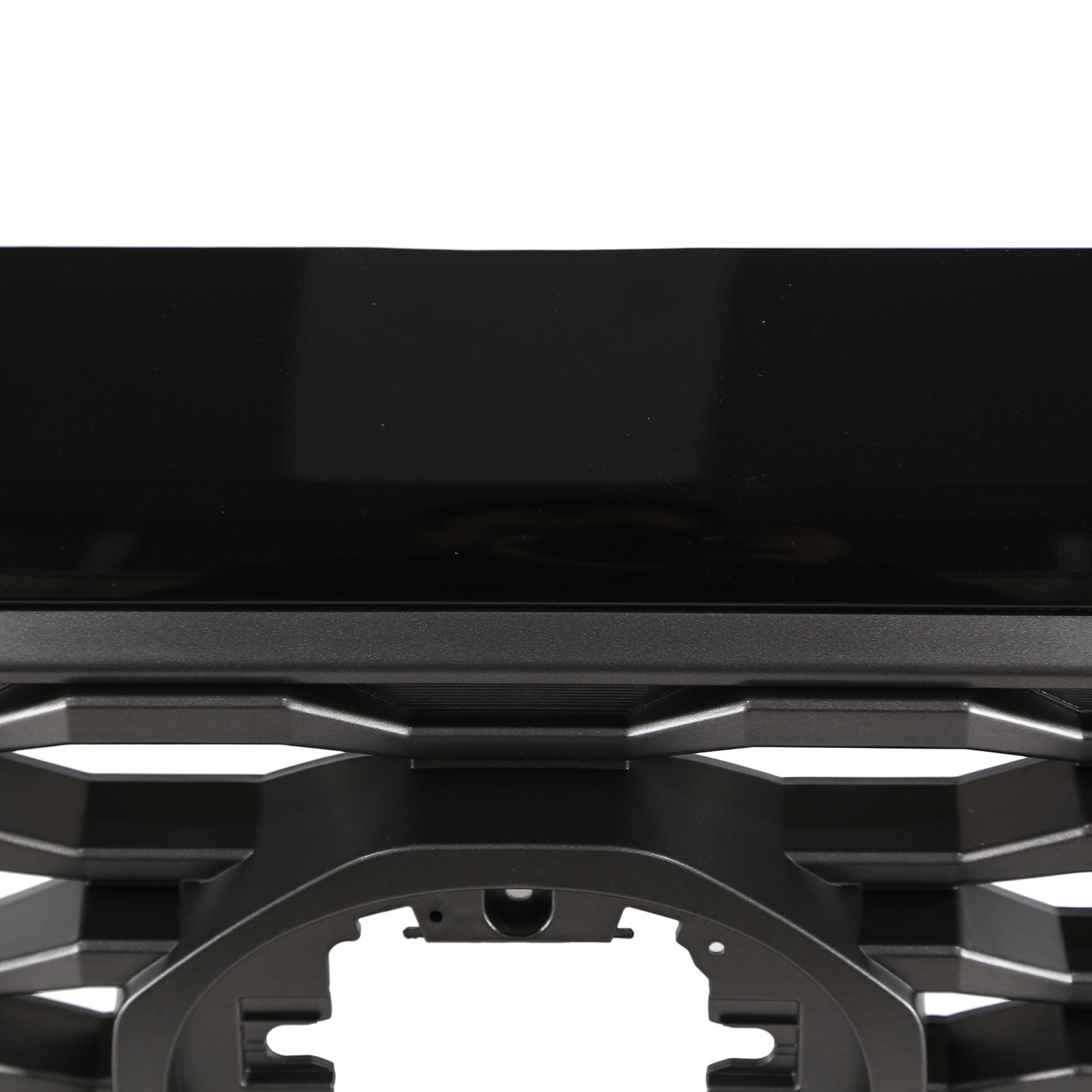 Gloss Black+Gray Front Upper Bumper Grille Assembly For Toyota Tacoma 2016-2023