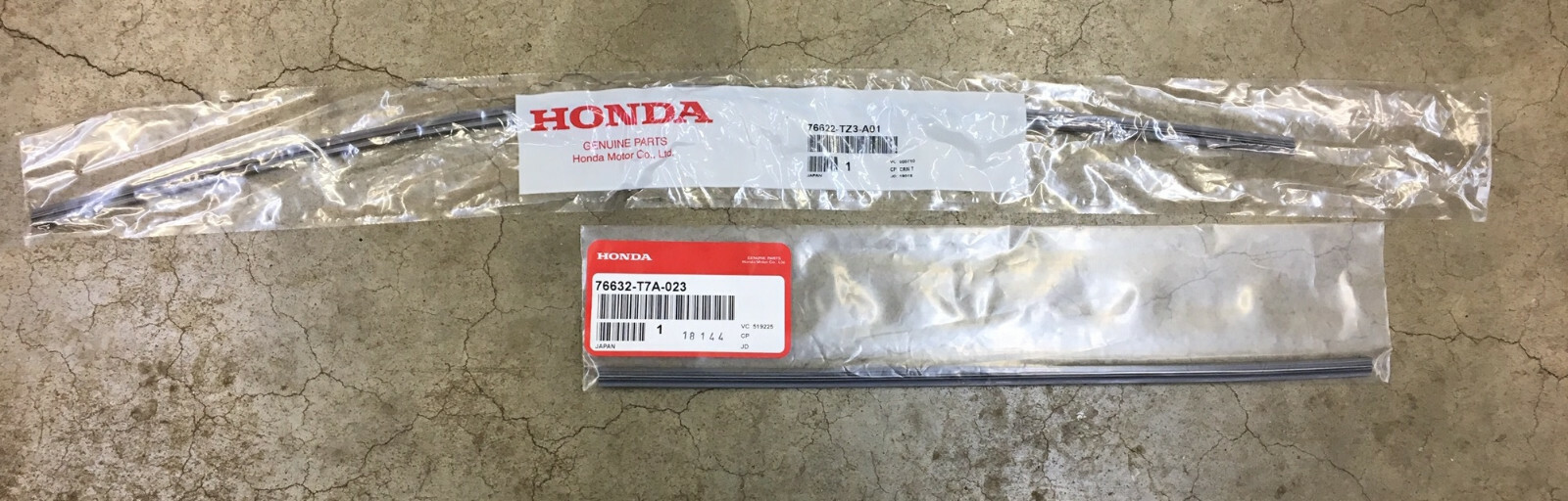 Genuine OEM Honda Accord 4dr Wiper Insert Pair Front 2018 – 2022 Inserts Set