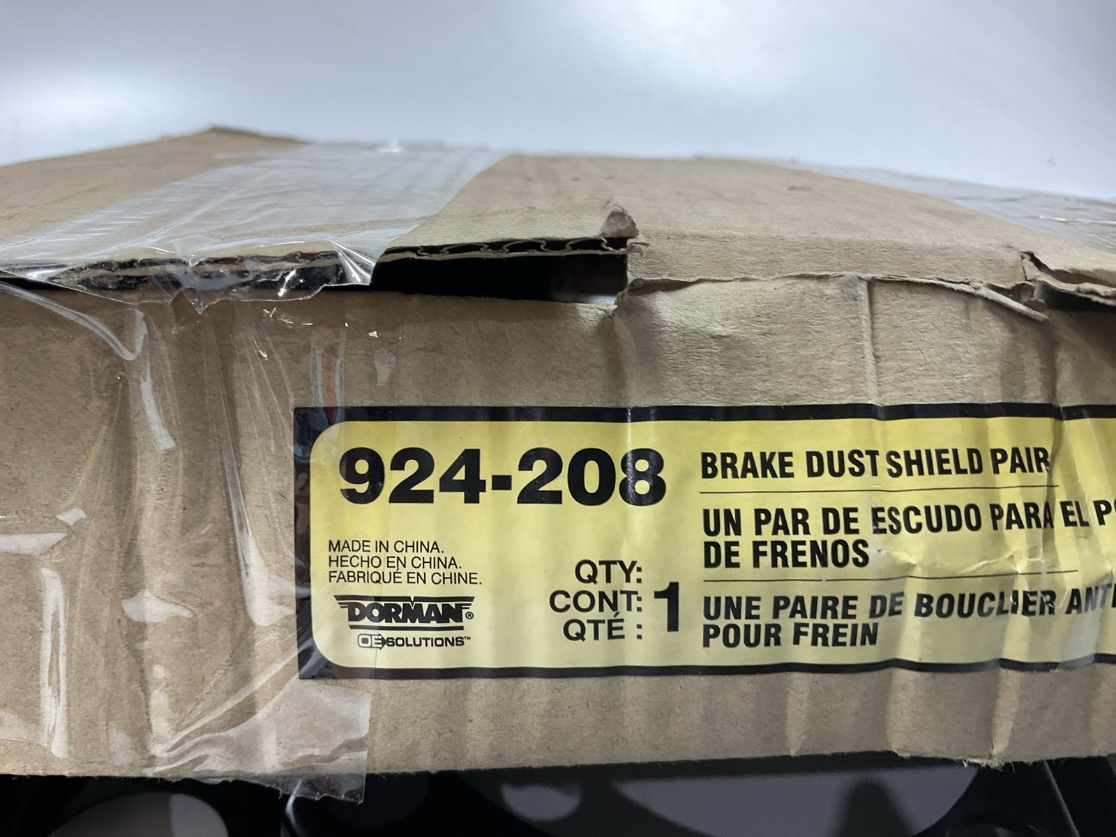 Dorman 924-208 Rear Brake Backing Plate Dust Shields