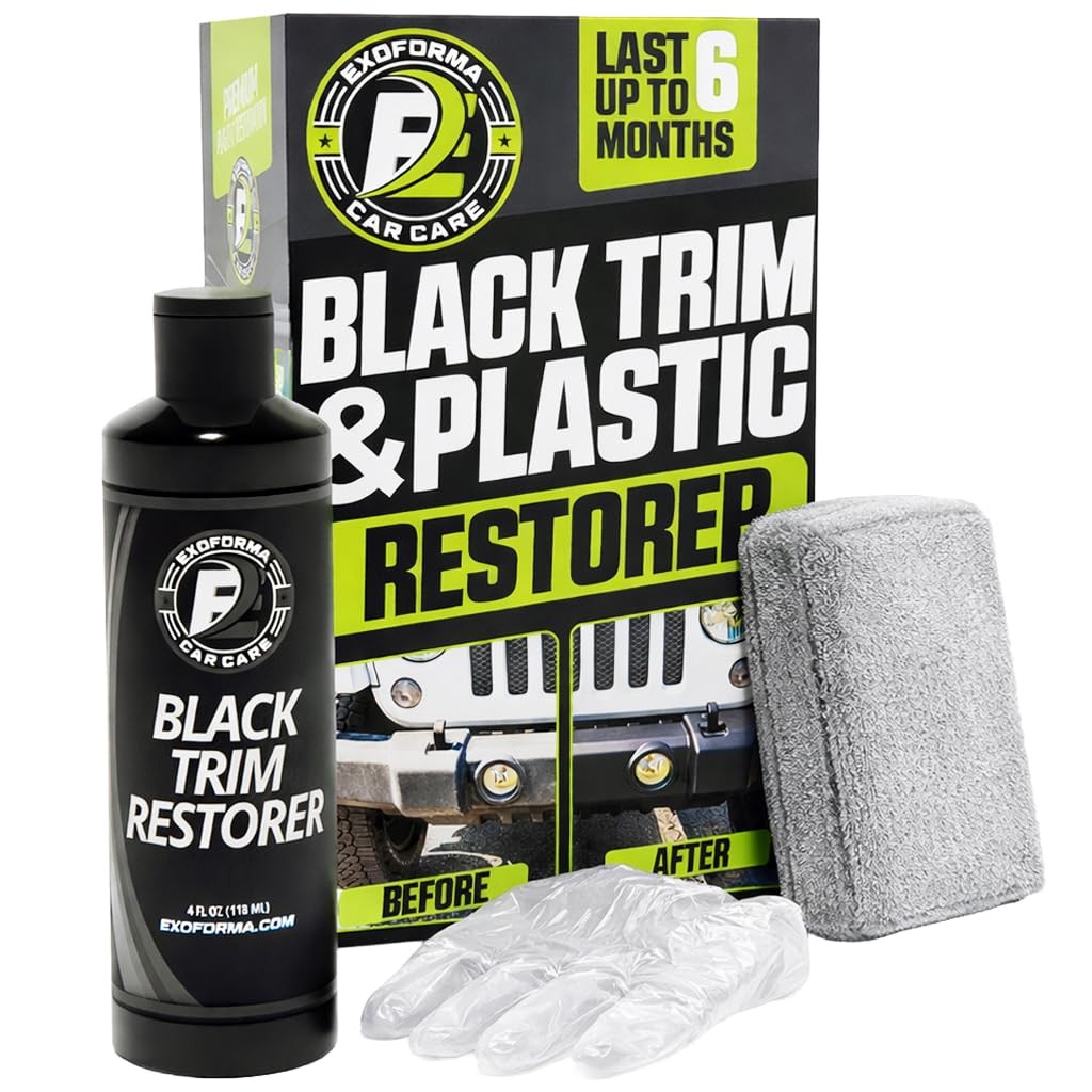 ExoForma Black Trim Restorer – Lasts 6+ Months, 4 Fl Oz (Pack of 1),