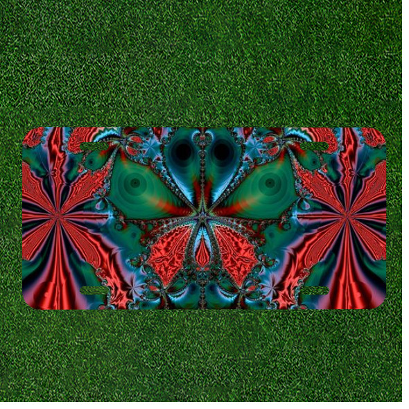 Creative Personalized Car License Plate With Abstract Art Fractal Artwork