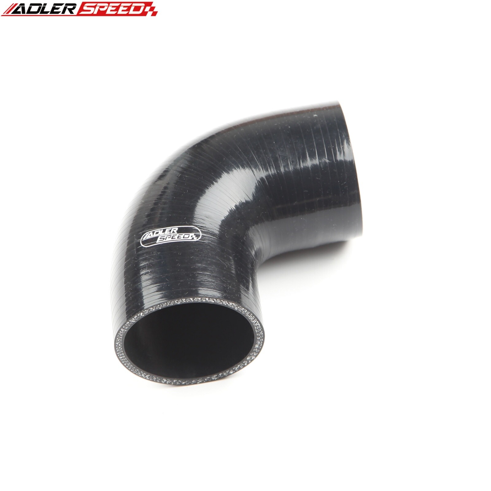 US SHIP 90 Degree 2.375″ 60mm ID Silicone Hose Turbo Intake Coupler Pipe Black
