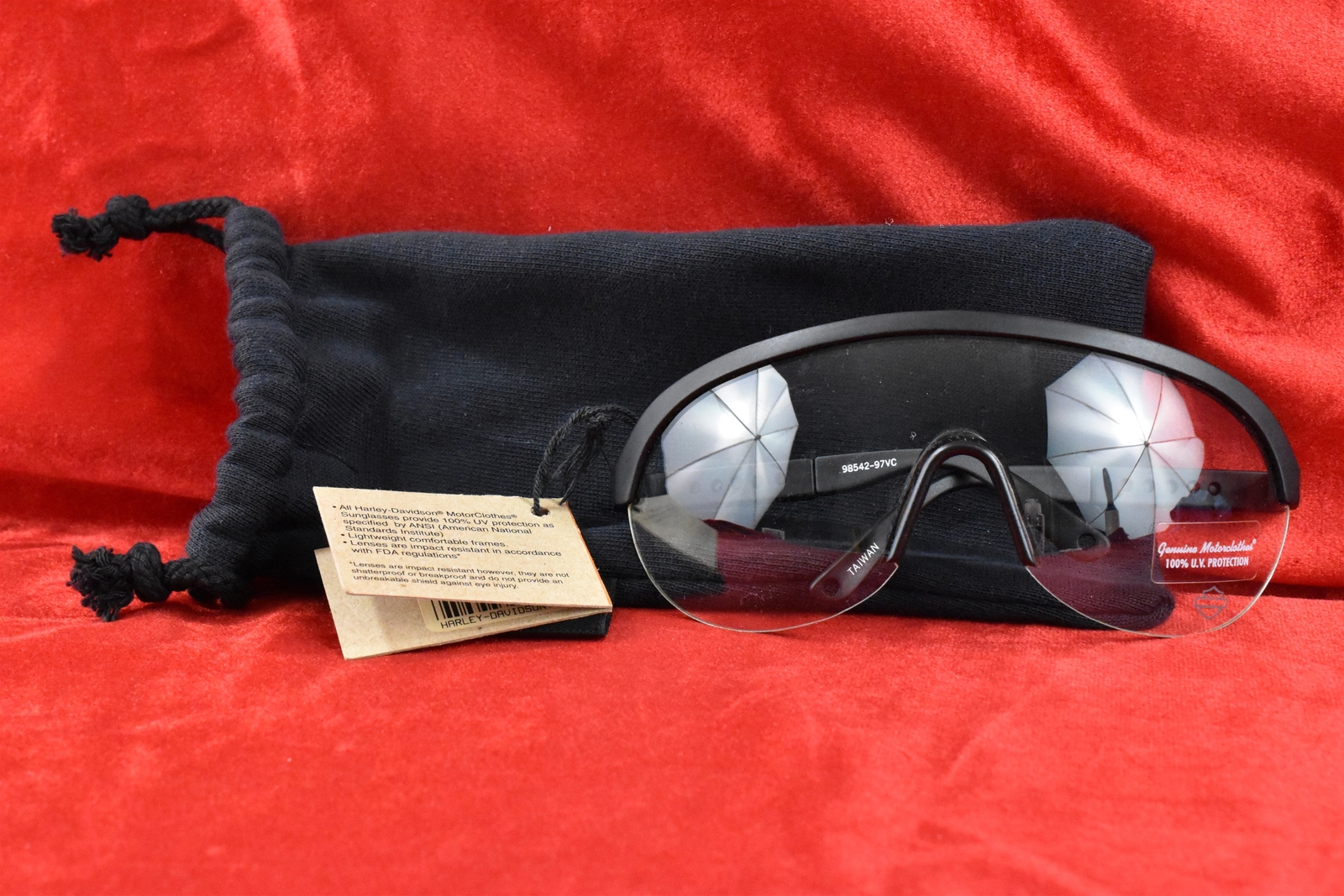 Genuine New Old Stock Harley Davidson Sunglasses MotorClothes 100% UV Protection