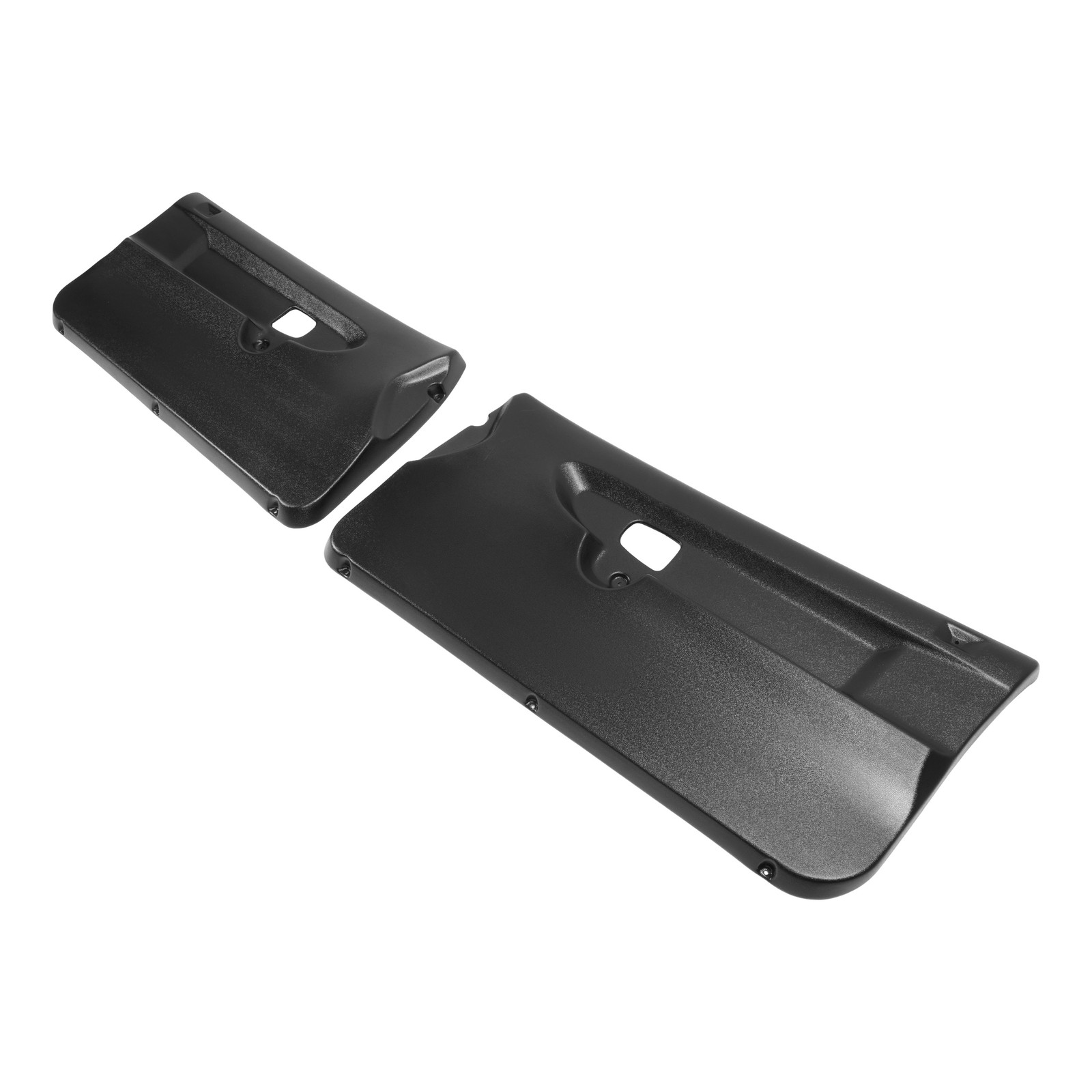 Front Inner Door Panels Pair Black ABS Plastic Replacement For BMW E36 coupe