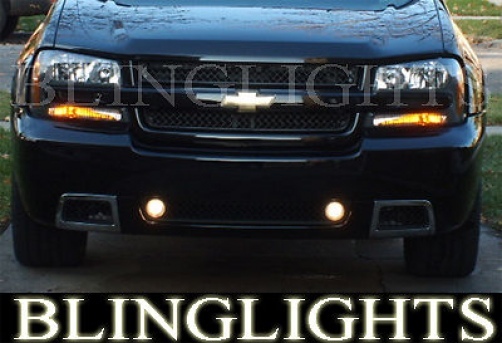 White LED Halo Fog Lamps Light Kit For 2002-2009 Chevy Trailblazer 05 06 07