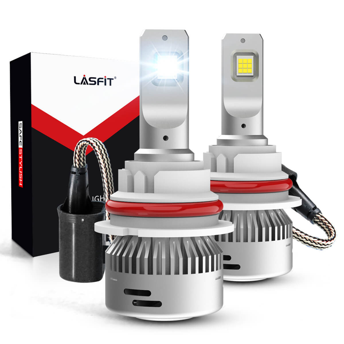 LASFIT 9004 LED Headlight Bulbs 10000lm for Dodge RAM 1500 2500 3500 1994-2001