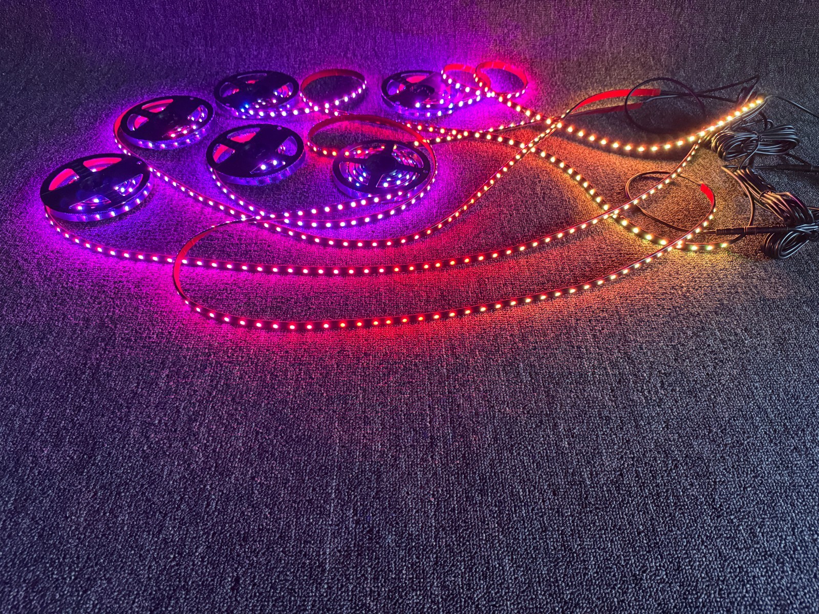 Blackout Tinted 16PCS 4FT APP+Remote IP65 CHASING Strips Light Polaris Slingshot