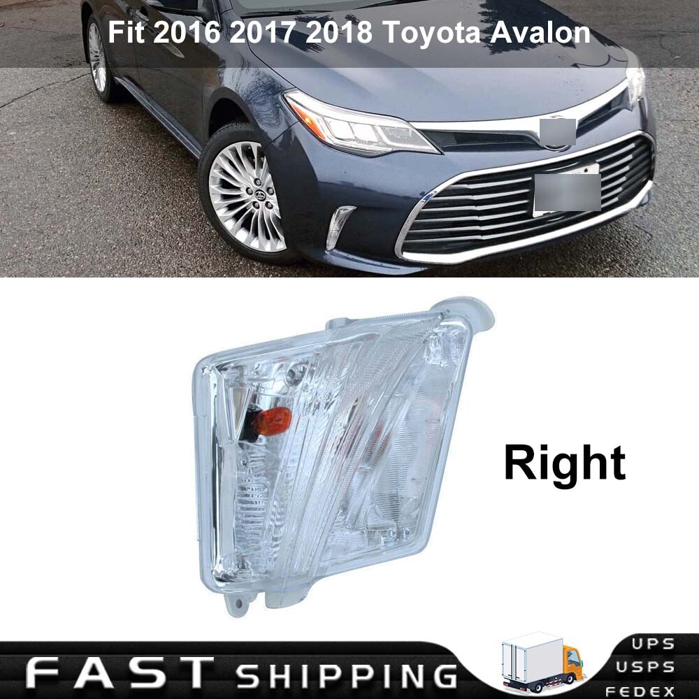 Fits Toyota Avalon 2016-2018 Front Bumper Turn Signal Fog light Lamp Right Side