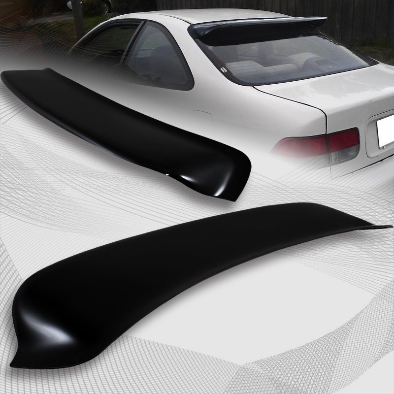 For 1996-2000 Honda Civic Coupe Black ABS Plastic Rear Window Roof Visor Spoiler