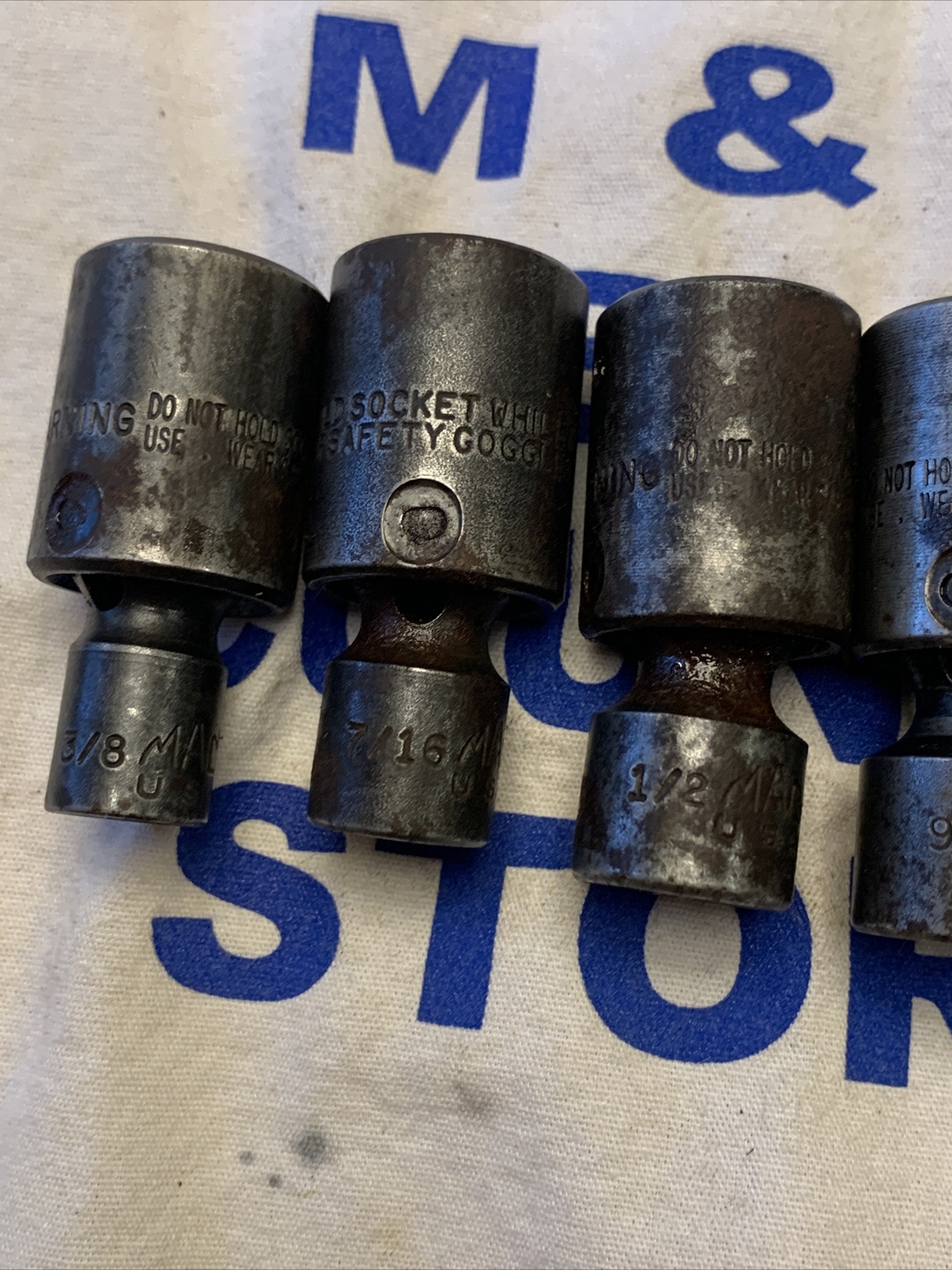 Mac Tools USA 3/8″ Drive 7pc 3/8″-3/4″ SAE Impact Swivel Universal Socket Set
