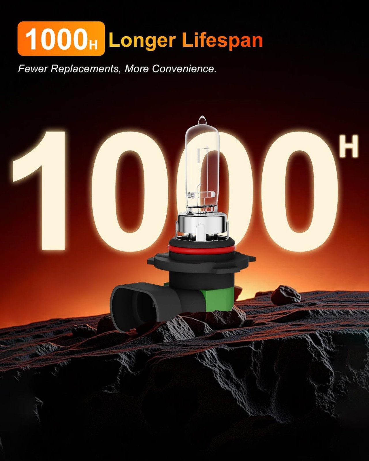 9012 Halogen Headlight Bulb 12V 55W Light Bulb Car Low Beam Brightness Pack of 2