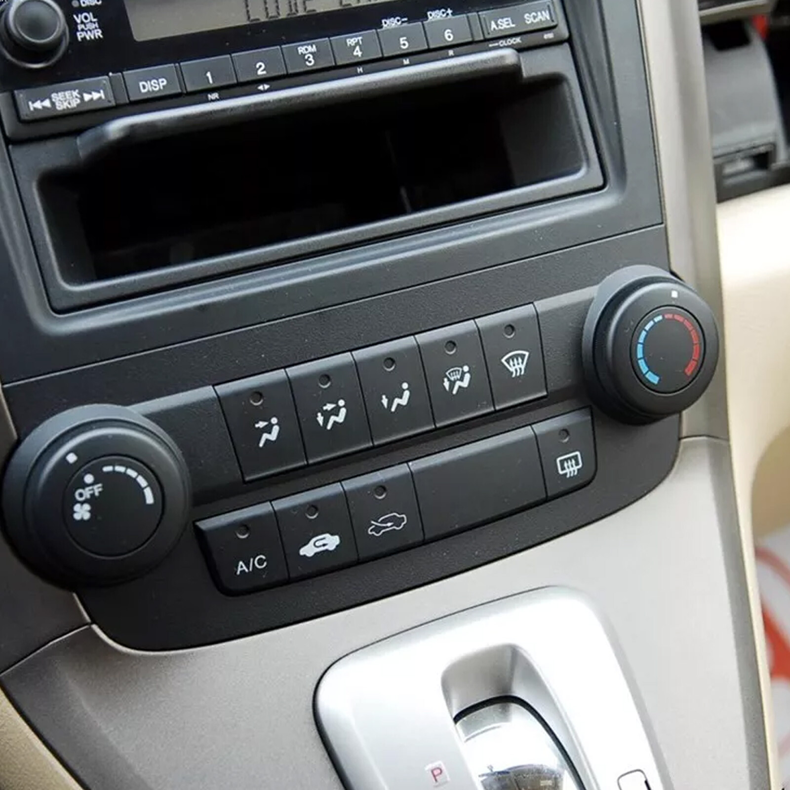 A/C Heater Temperature Climate Control Button Panel for Honda CR-V 2007-2011