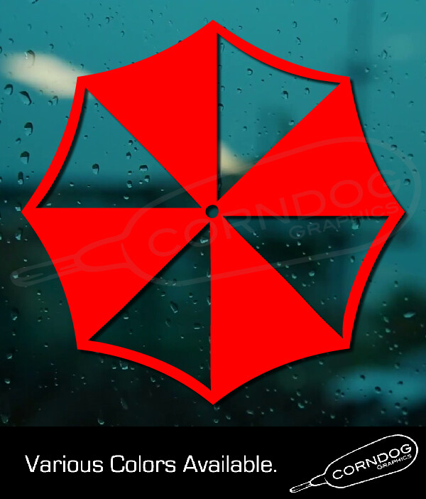Umbrella Corp STICKER VINYL DECAL ZOMBIES RESIDENT EVIL ALICE WESKER XBOX PS