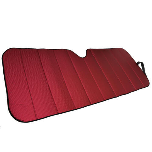 Foldable Jumbo Car Window Cover Sun Shade Auto Visor – Red Foil Reflective