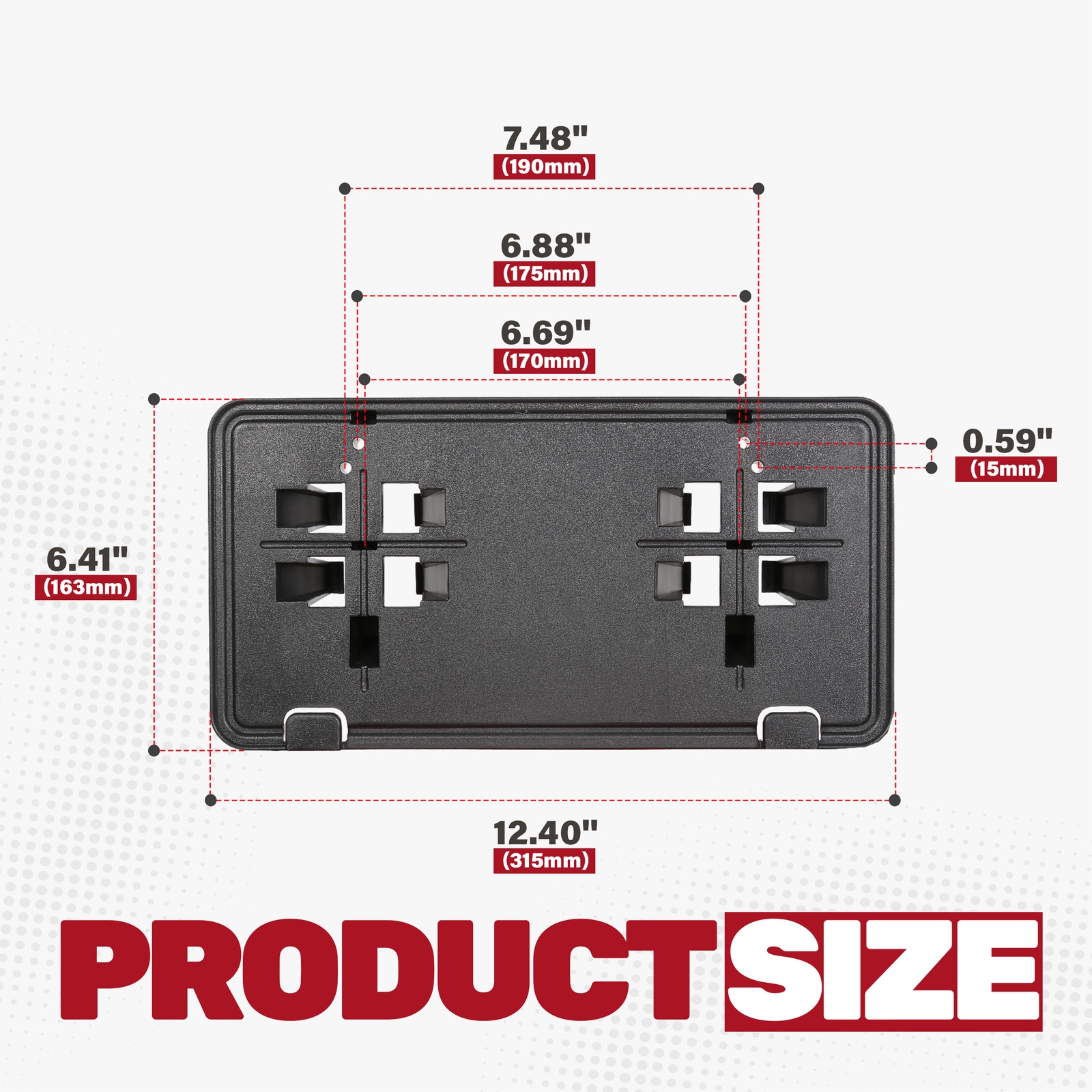 Front License Plate Bracket Mount Holder For 2015-17 FL3Z17A385B Ford F-150 F150