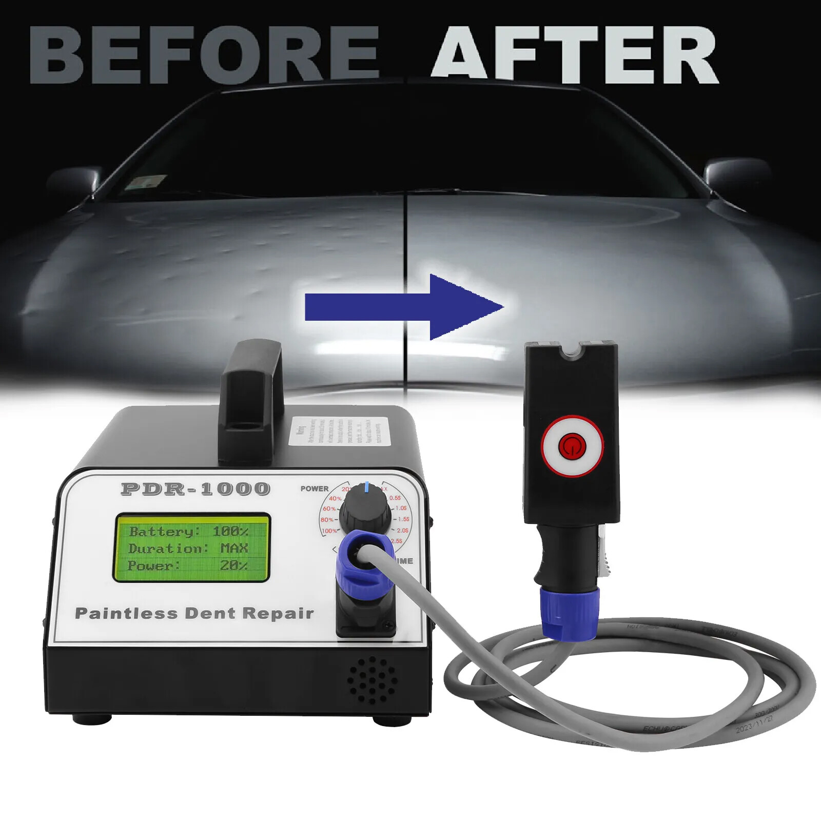 PDR-1000 Paintless Dent Repair Tool Heater Car Dent Remover Hotbox Black New