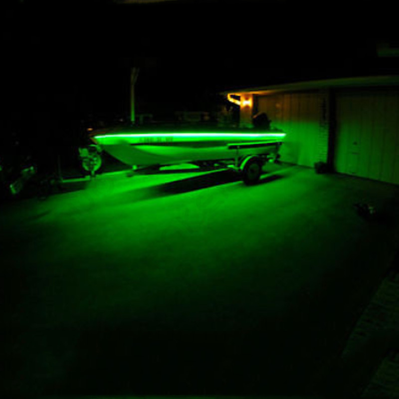 Fishing Boat / Kayak Boat Green Night Fishing LED Light Kit – IP67 Waterproofing