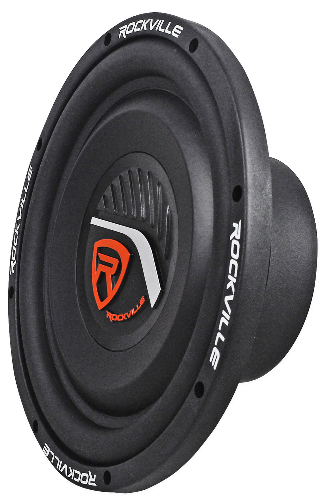 Rockville W10T4-S4 10″ Shallow 1200w Peak Car Subwoofer Sub 300w RMS CEA Rated