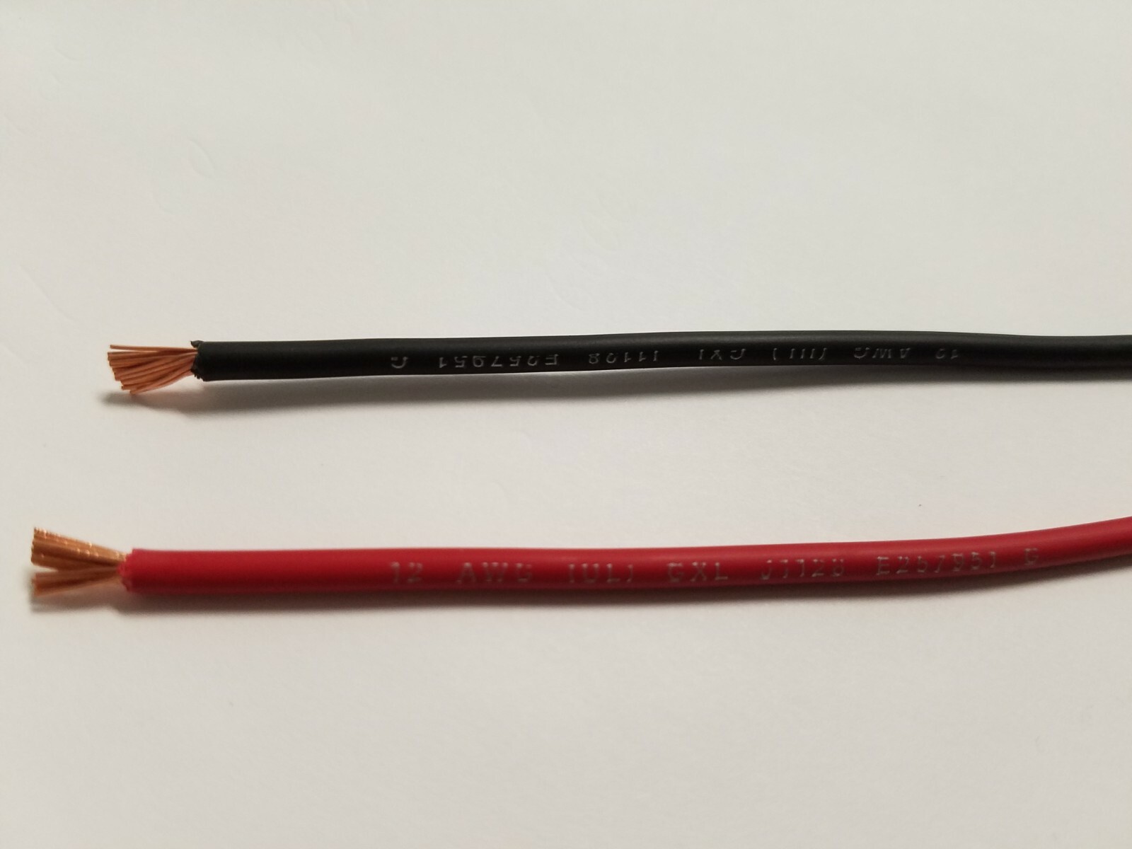 GXL AUTOMOTIVE PRIMARY WIRE 12 AWG HIGH TEMP GXL BLACK + RED 25 FT EA W PRINT
