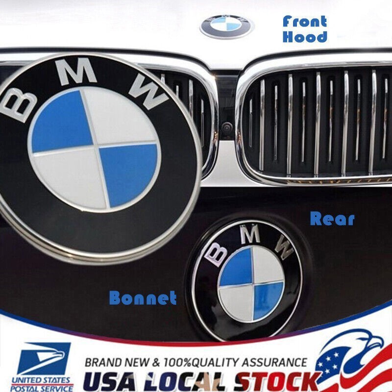 🔥FRONT Hood 82MM/3.2inch For BMW Roundel Emblem Badge Replacement NEW US