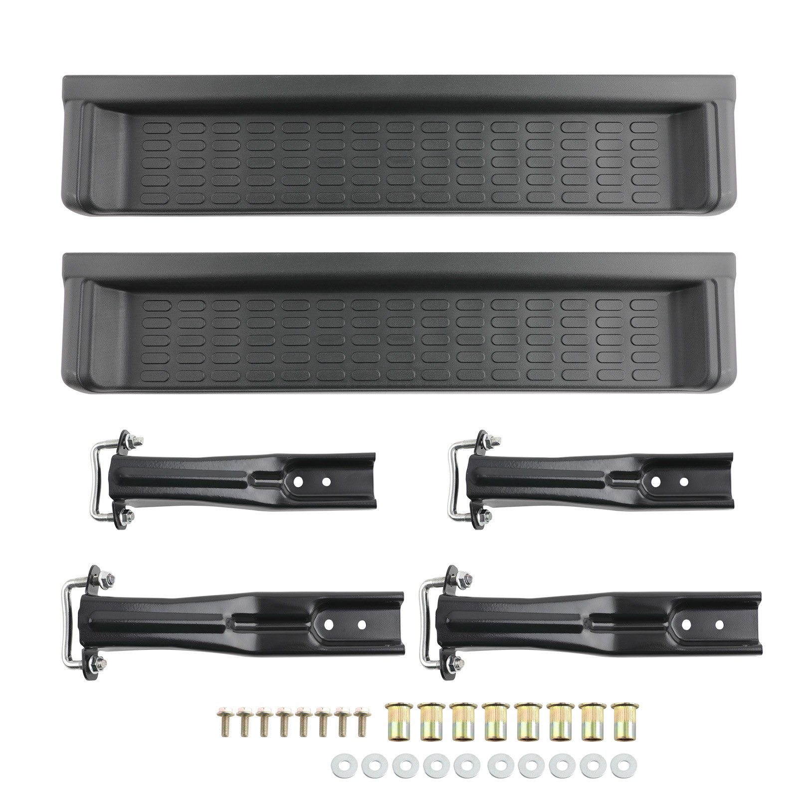 2 Pcs Side Step Nerf Bar Running Board for Jeep Wrangler TJ 1997-2006 PW4511