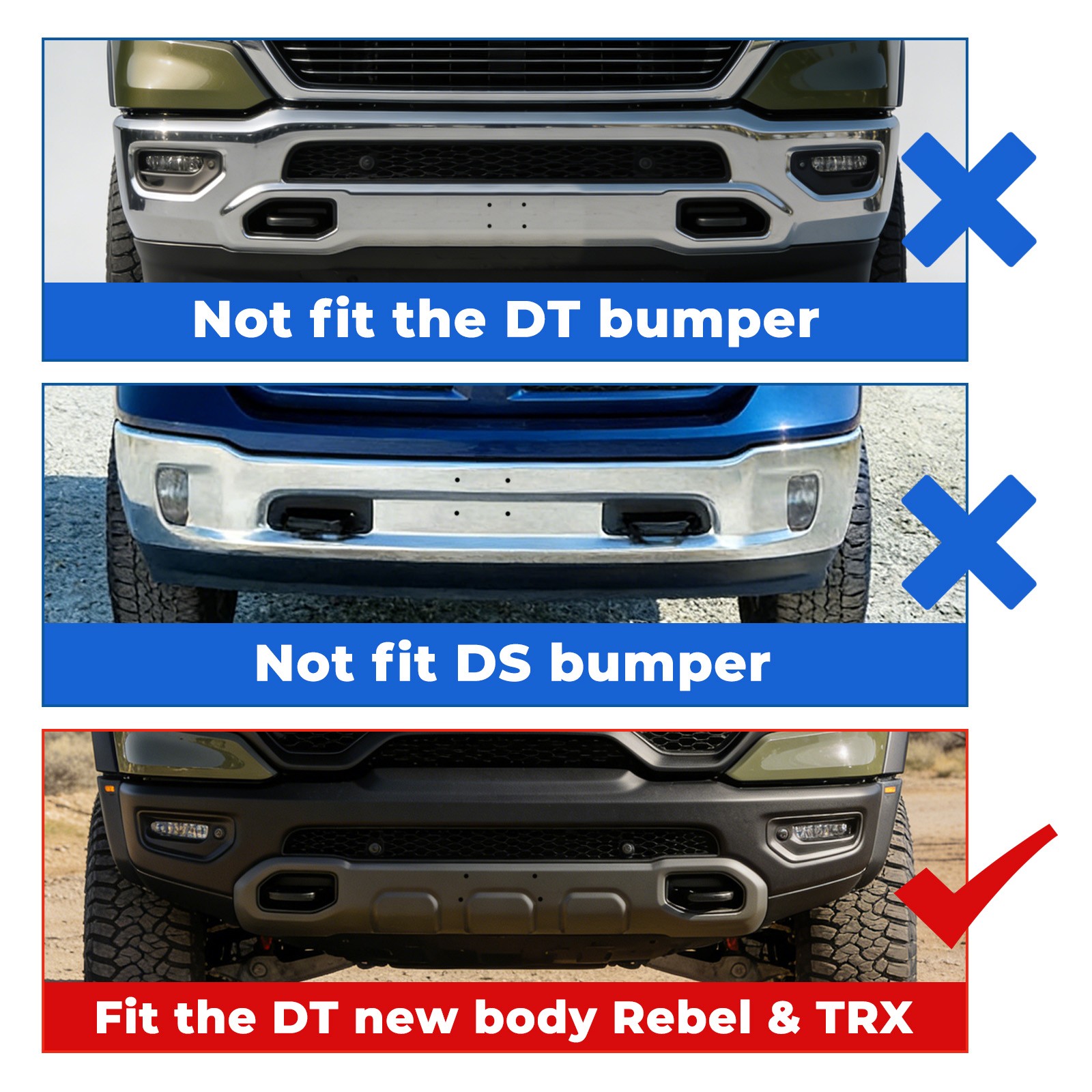 Front License Plate Holder Bracket Mount For RAM 1500 Rebel & TRX 2019-2024 2022