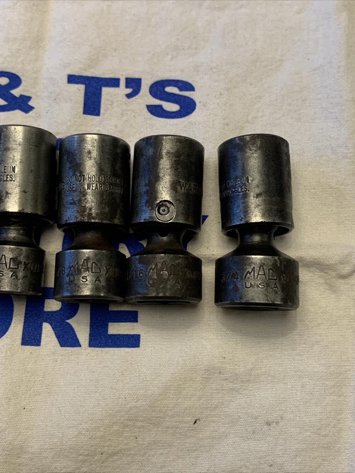 Mac Tools USA 3/8″ Drive 7pc 3/8″-3/4″ SAE Impact Swivel Universal Socket Set