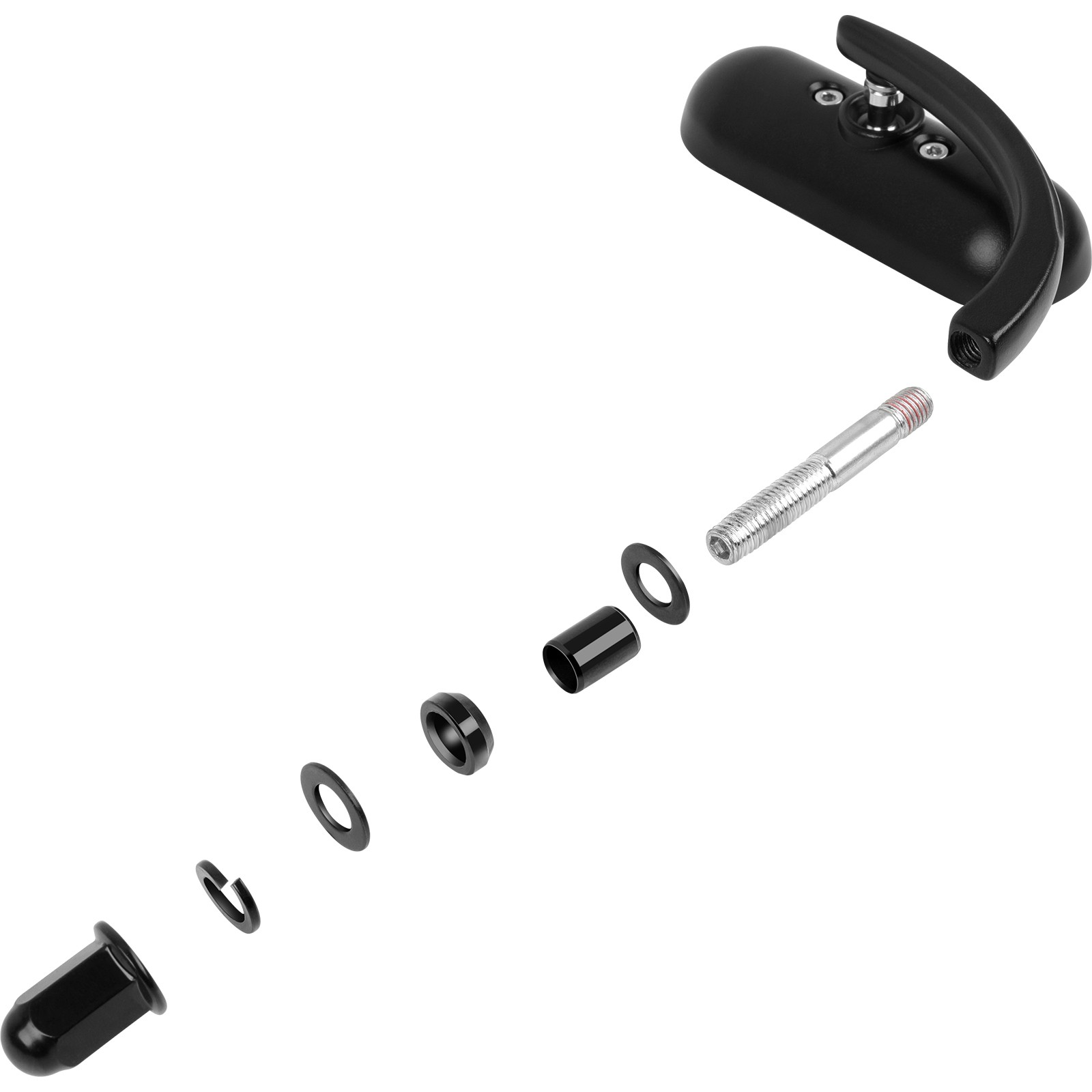 Black Motorcycle Mini Oval Rearview Mirrors For Harley Sportster 883 1200 Bobber