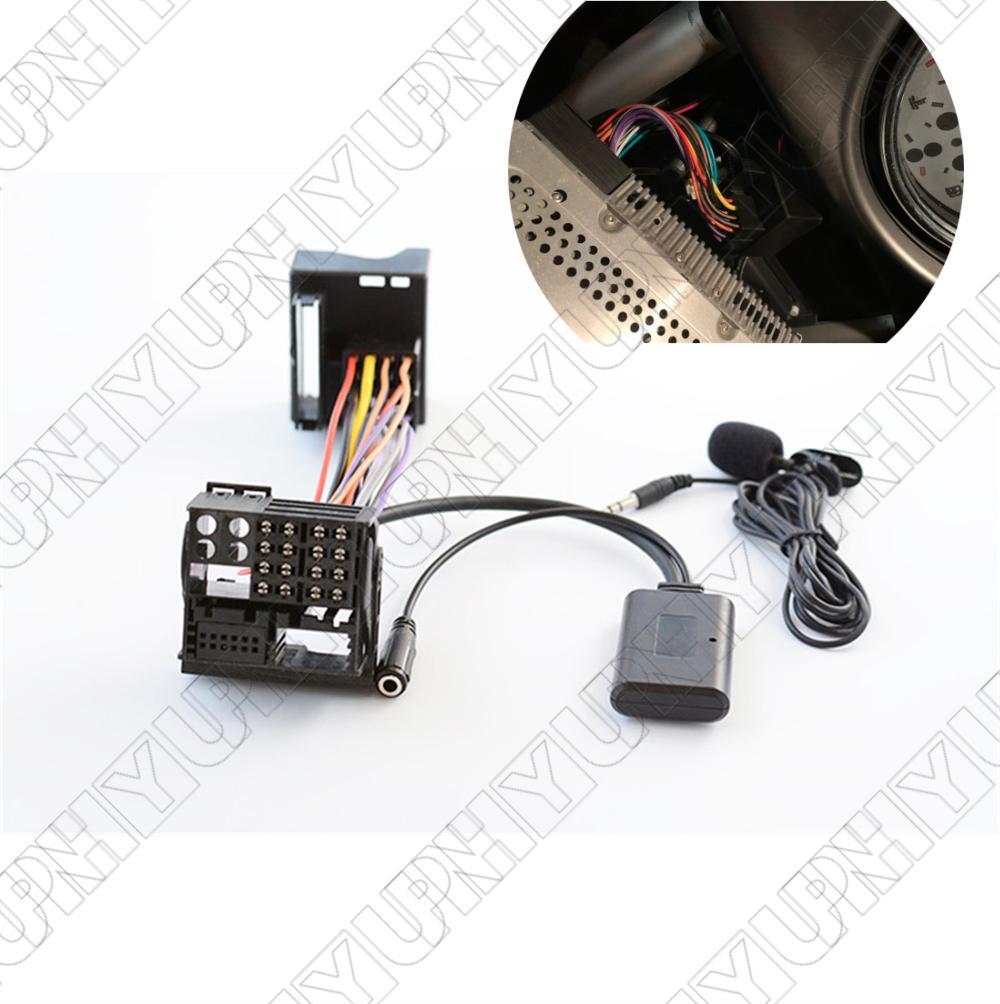 Car 12PIN AUX Bluetooth 5.0 Adapter Wireless Music Audio Cable Microphone Input