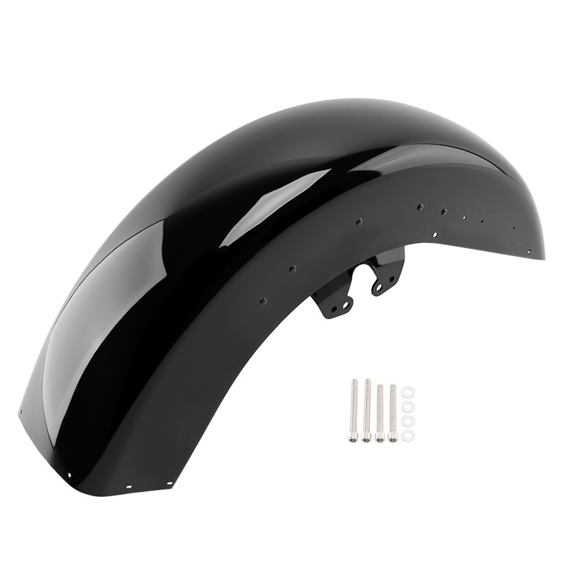 Vivid Black Front Fender For Harley Street Electra Glide Ultra Classic 2014-Up