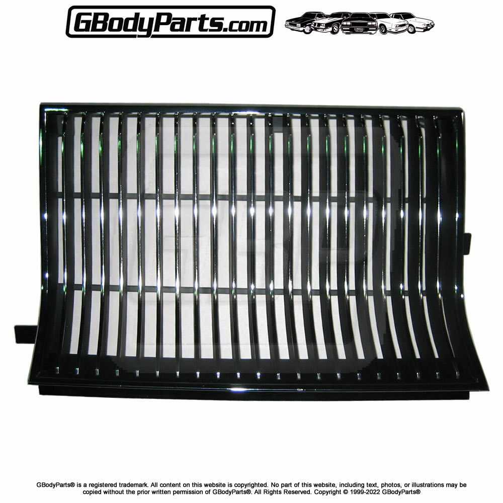 1986 Oldsmobile Cutlass 442 CHROME Plated & BLACK Painted Grille Grill SET NEW