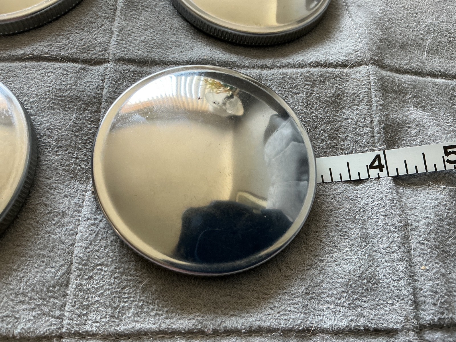 Chrome plated vintage gas cap