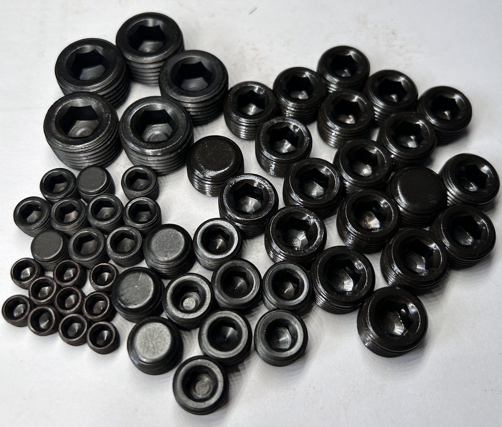 55pcs NPT Pipe Plug Set Assortment Kit 1/16 1/8″ 1/4″ 3/8″ 1/2″ 3/4″ NPT PLUGS