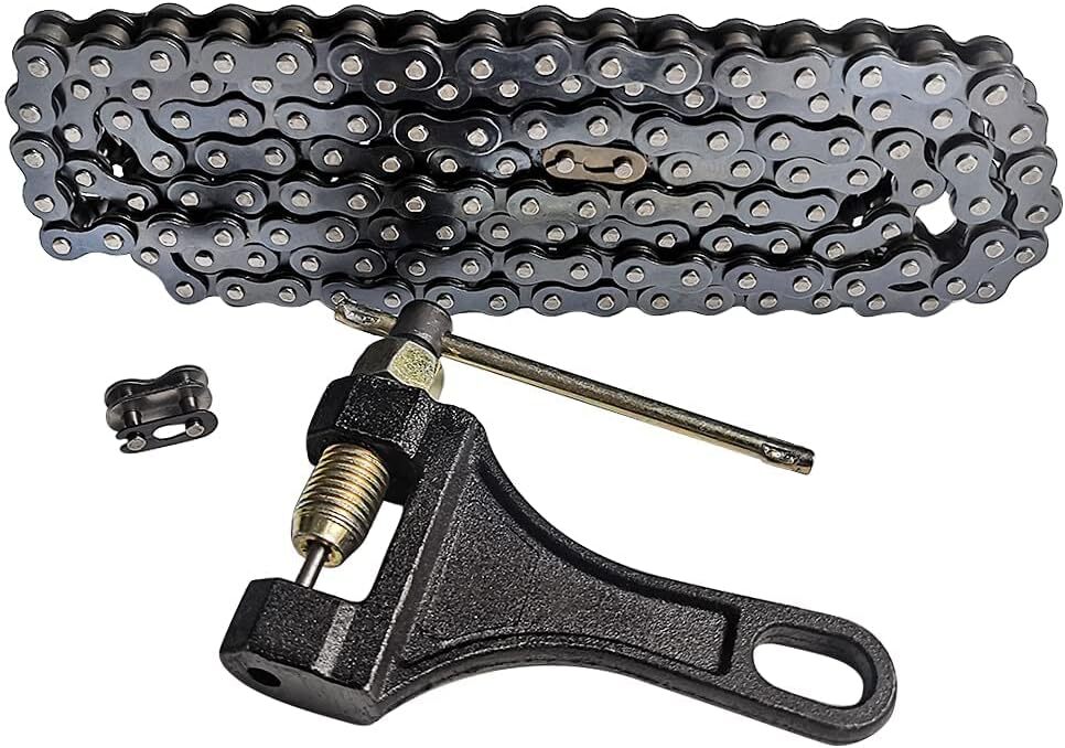 420 Chain 132 Links & Chain Breaker for 50cc 70cc 90cc 110cc 125cc Dirt Bike ATV
